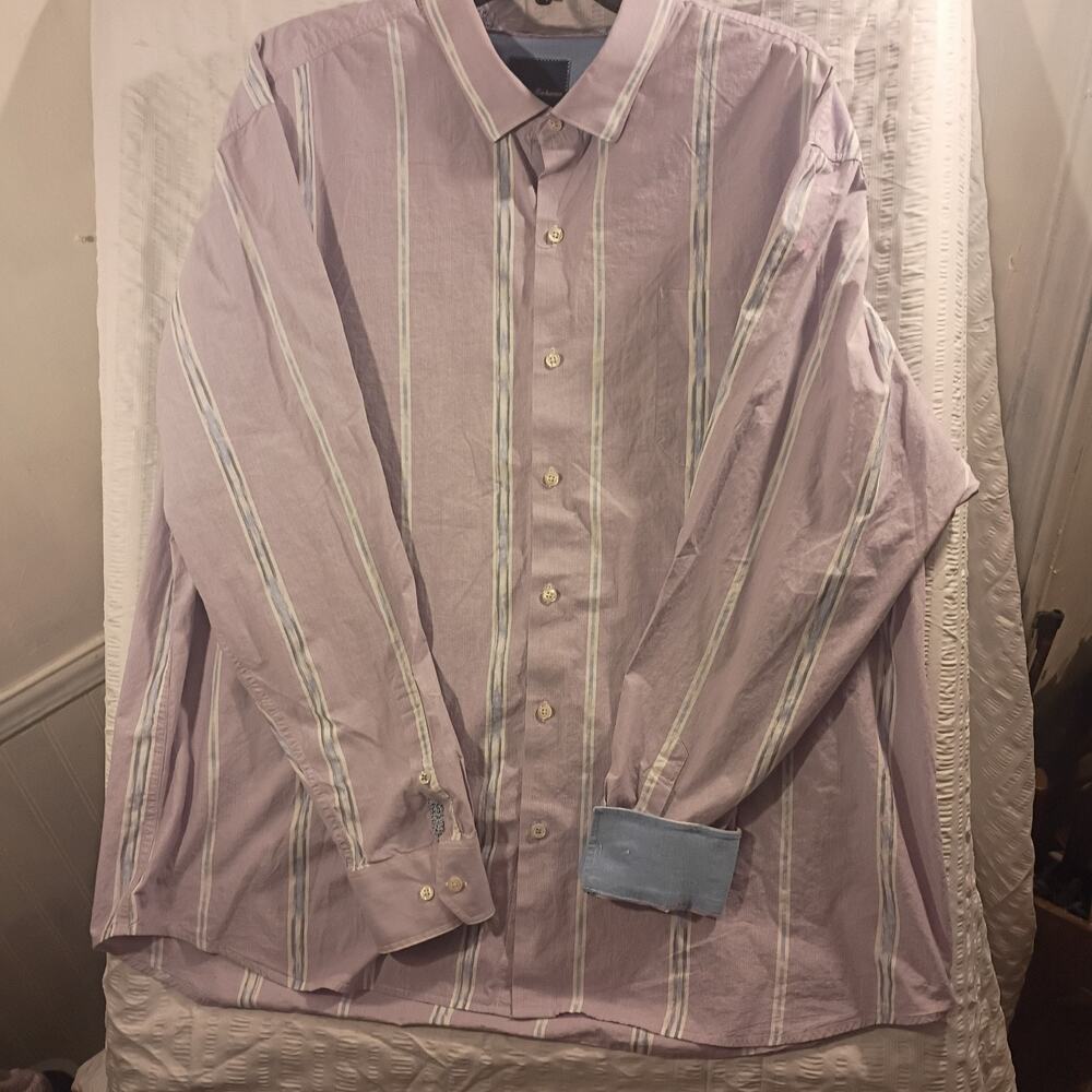 Tommy Bahama Long Sleeve Mens Dress Button Down Pink 3xl